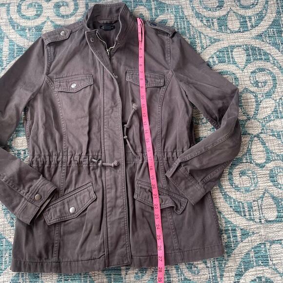 Lucky Brand Women's Military Utility Jacket Full Zip Olive Green - Size M - Picture 8 of 8